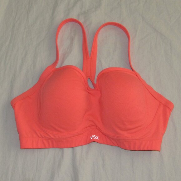 VSX Sport Victoria's Secret Neon Underwire Crossback Sports Bra sz 34DD - Picture 1 of 3